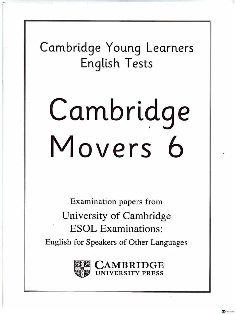 Tests Movers 6 Book Speaking Pdf