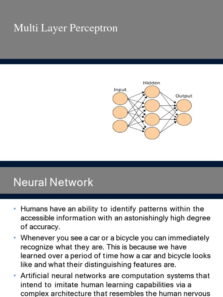 Multi Layer Perceptron | PDF | Artificial Neural Network | Deep Learning
