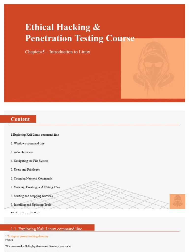 Chpt.5-Introduction To Linux | PDF | Computer File | Directory (Computing)