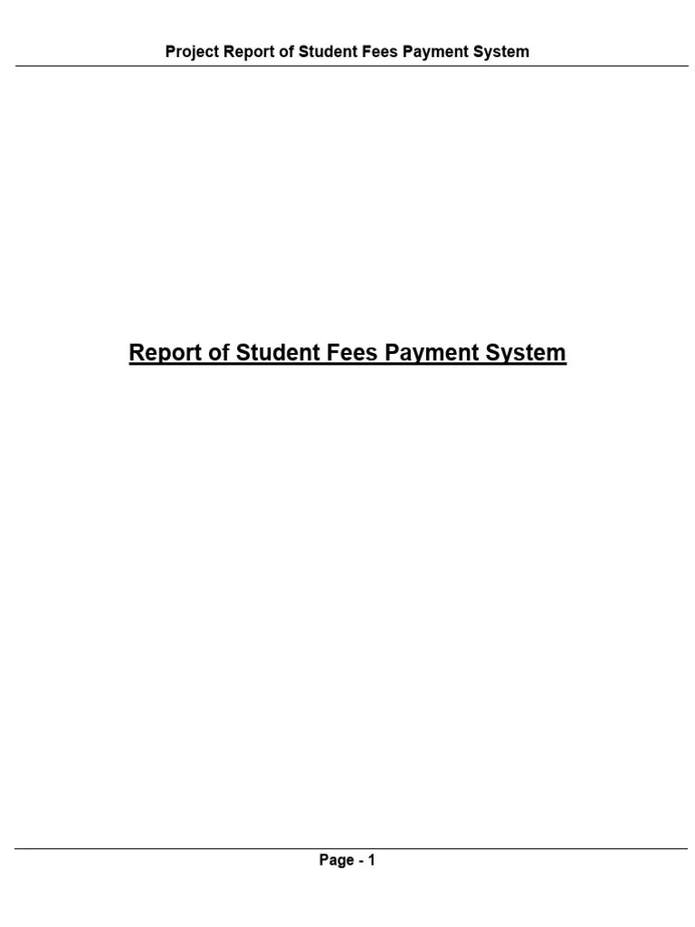 Student Fees Payment System Spring Boot | PDF | Software Testing ...