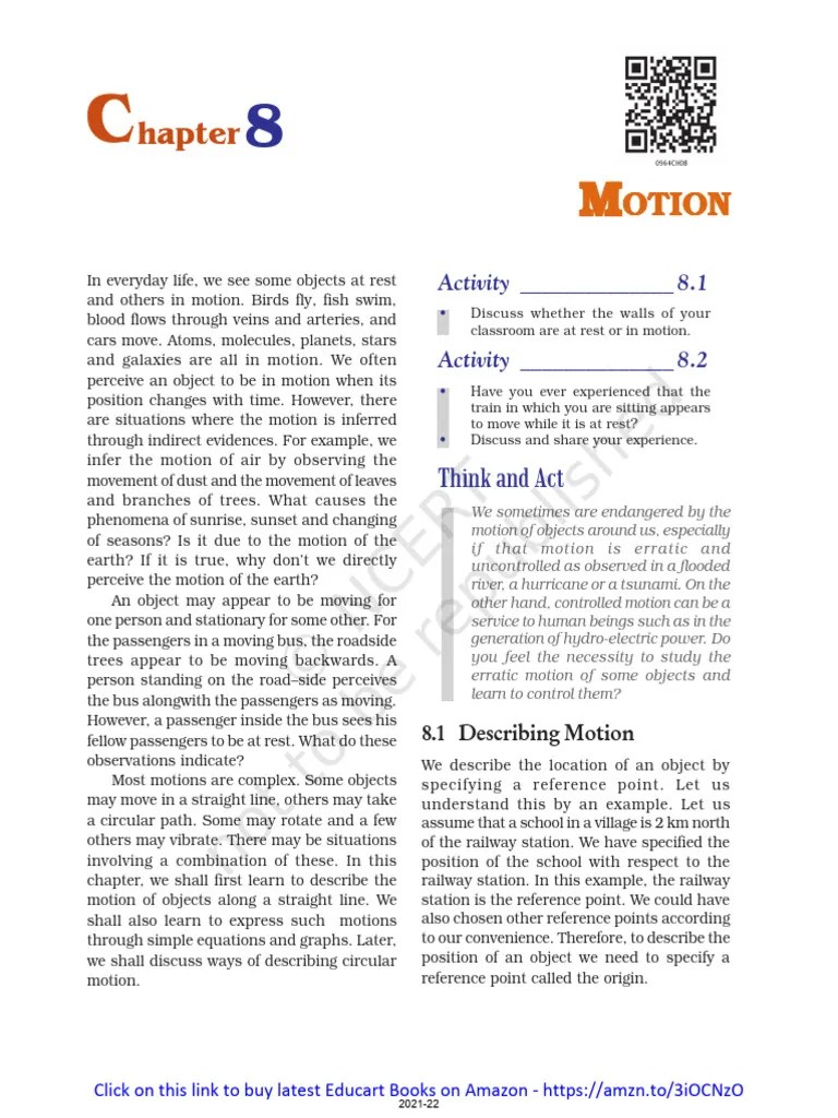 8. Motion(1) | PDF | Speed | Velocity