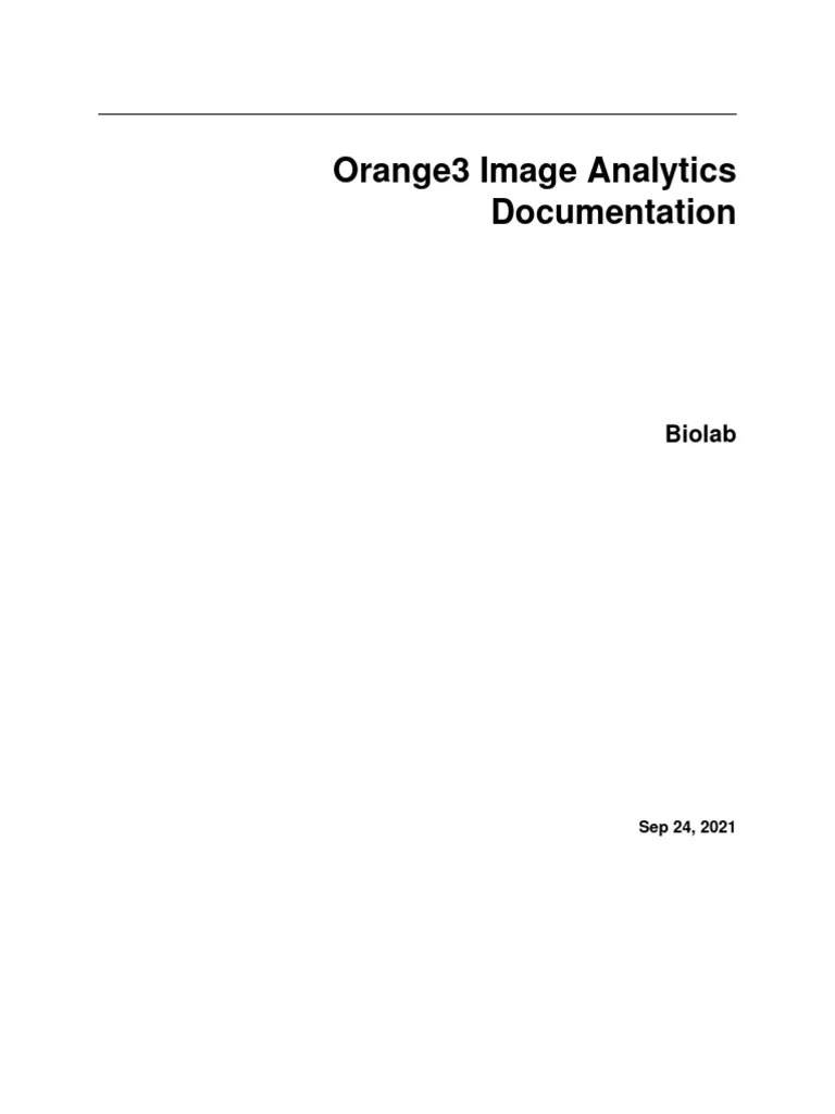 Orange3-imageanalytics | PDF | Deep Learning | Computational Neuroscience
