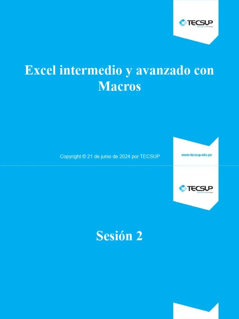 Sesión 02 - Fundamentos De Macros En Excel | PDF | Macro (informática) | Microsoft Excel