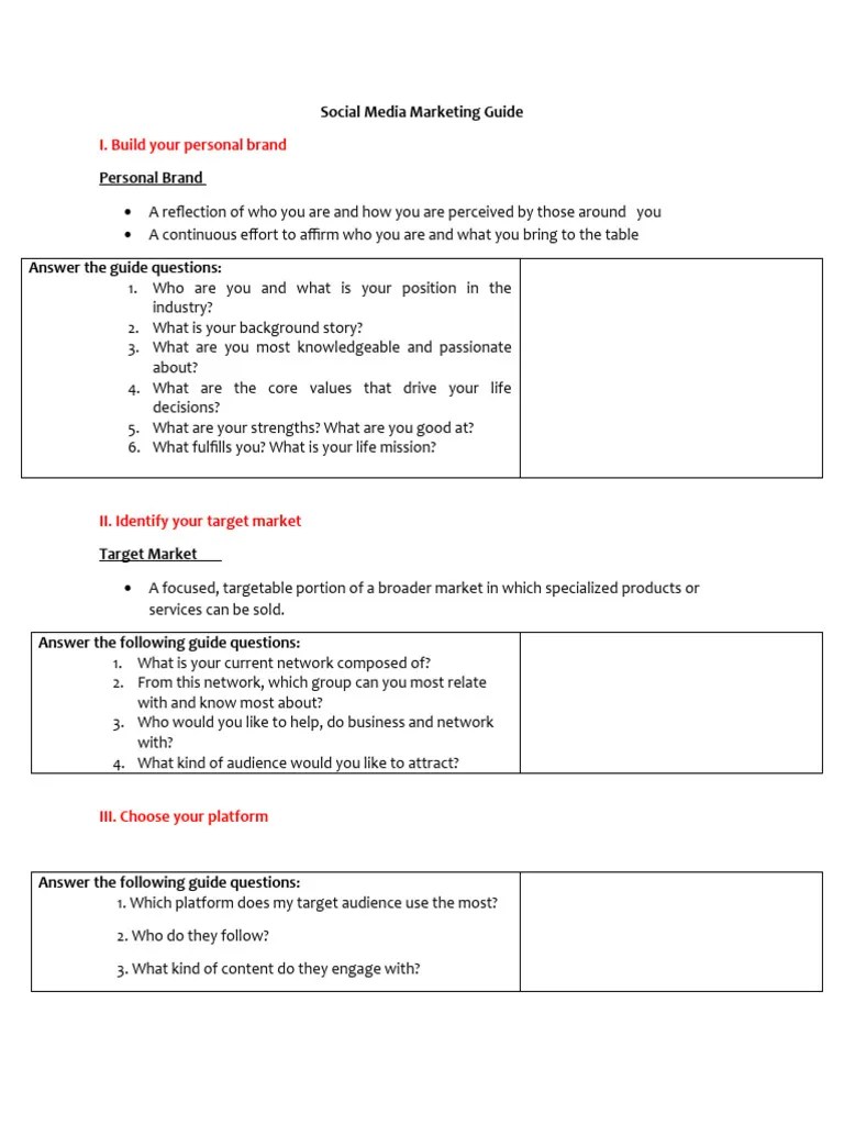 Social Media Marketing Guide | PDF | Popular Culture & Media Studies | Social Media