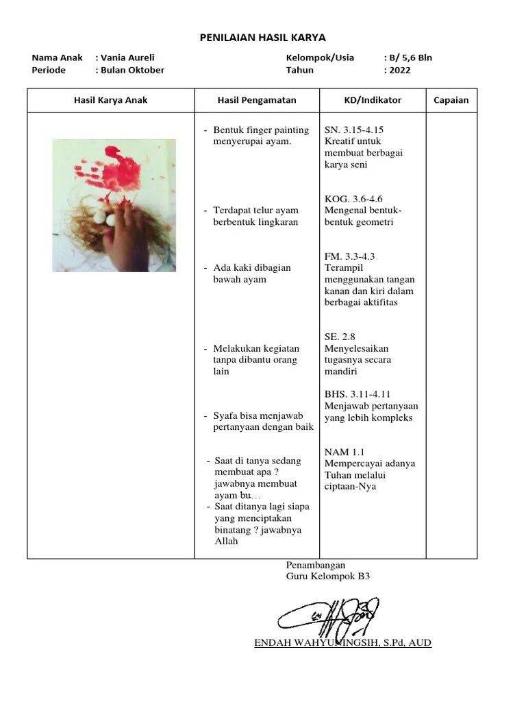Laporan Hasil Karya Anak Tk Pertiwi Pdf - Premium High Resolution Abstract Arts | Free Download