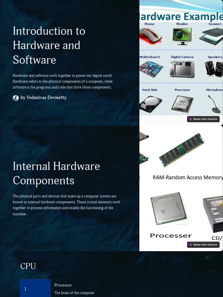 Introduction-to-Hardware-and-Software | PDF | Computer Data Storage ...