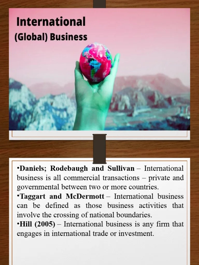 International Business Chapter 1 Notes (Kslu) | PDF | Marketing | Economies