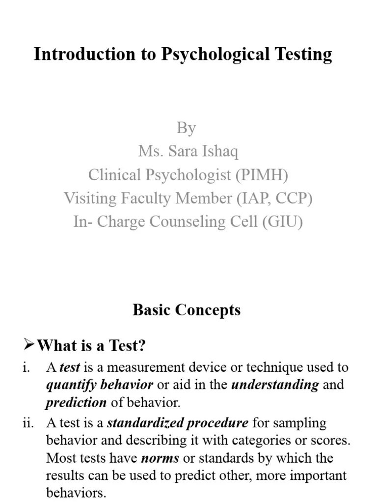 Assessment Lecture 1 | PDF | Psychological Testing | Sat