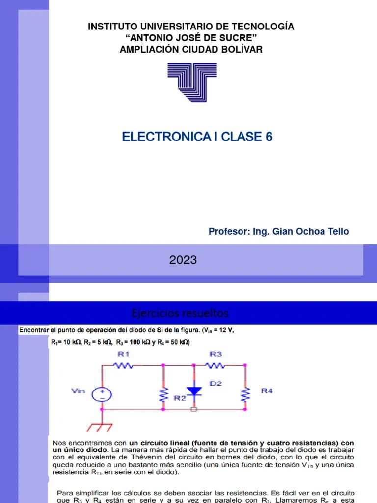 Clase 6 Electronica I | PDF