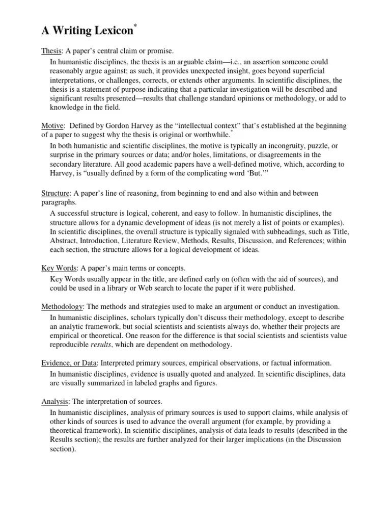 Writing Lexicon | PDF | Methodology | Data