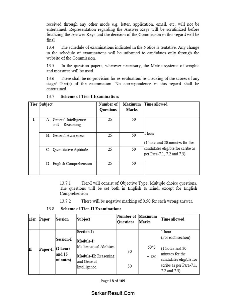 SSC CGL New Syllabus 2024 For Tier II And Tier New New | PDF | Cost Of ...