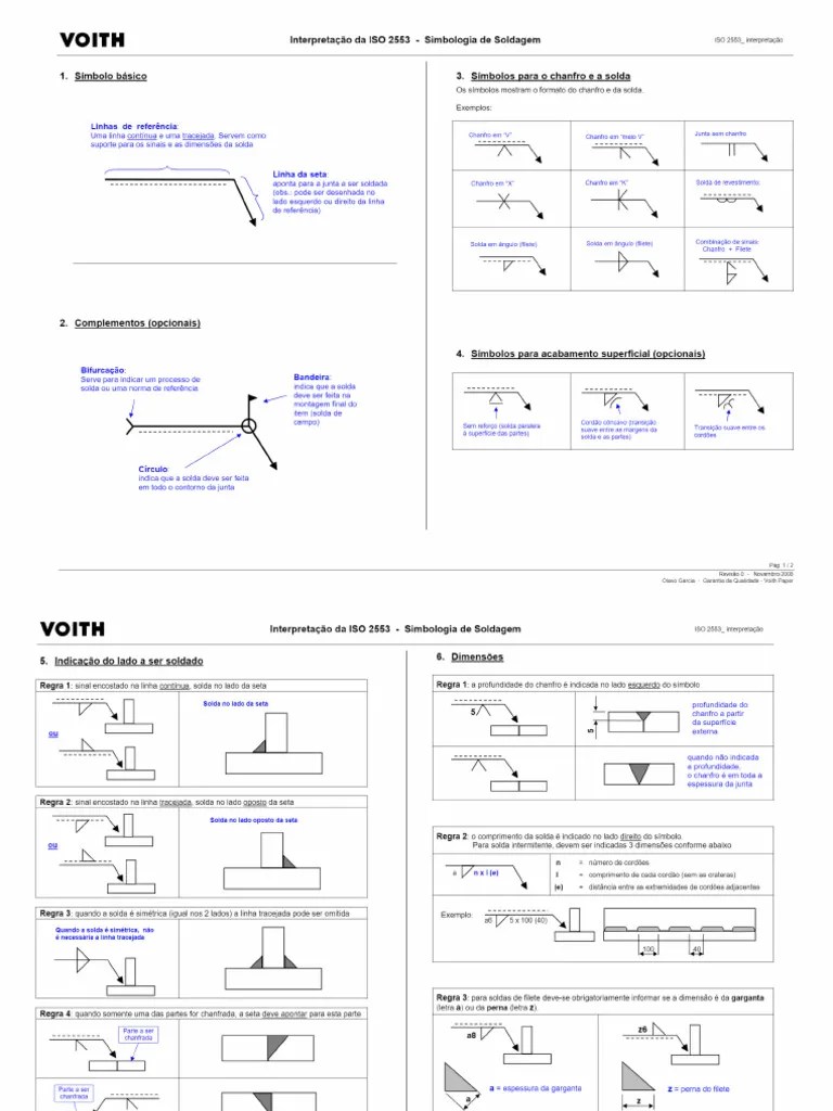 Simbologia De Soldagem Conforme ISO 2553 - 333 | PDF