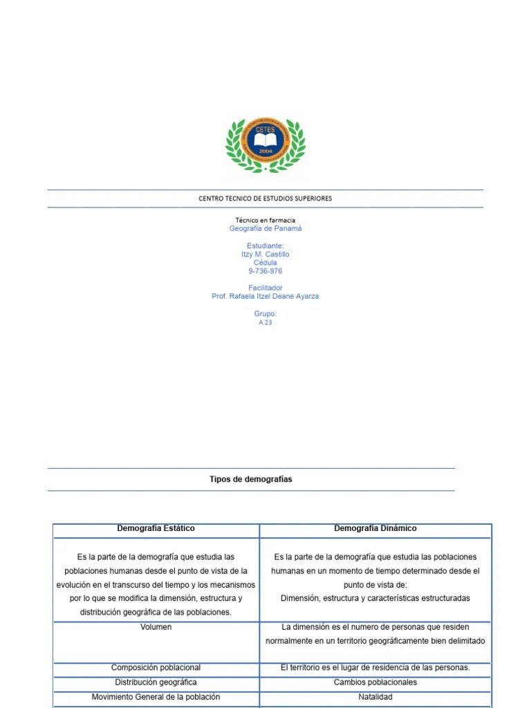 Cuadro Comparativo De Geografia | PDF | Migración Humana | España