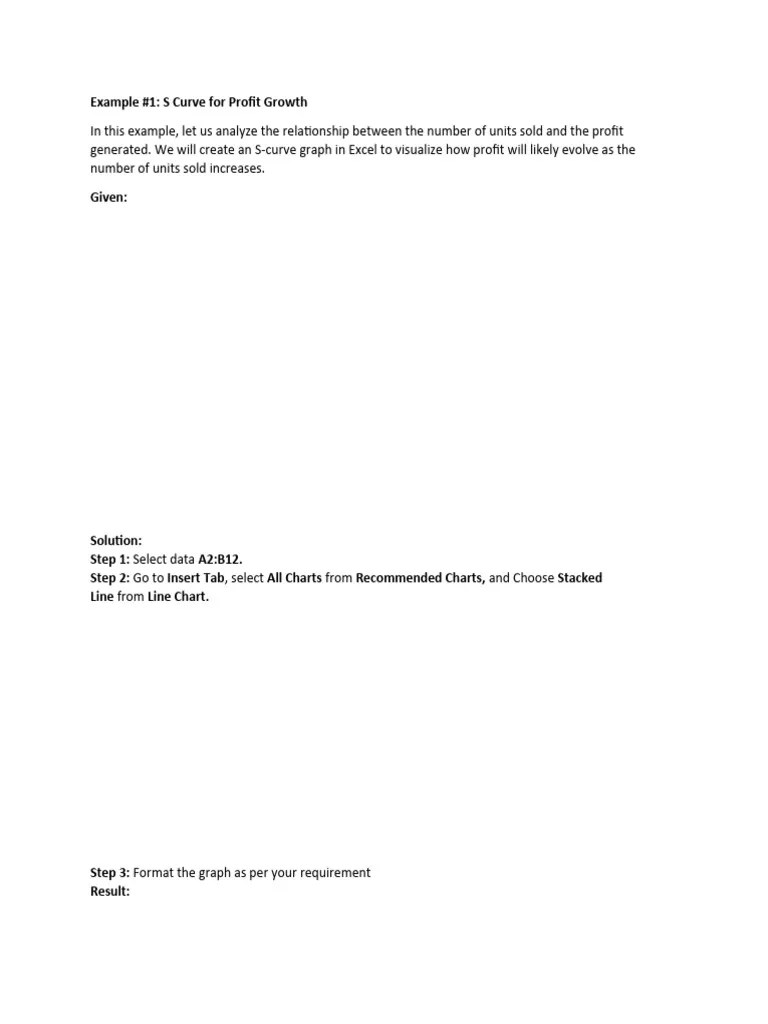 Project S Curve | PDF | Microsoft Excel | Chart