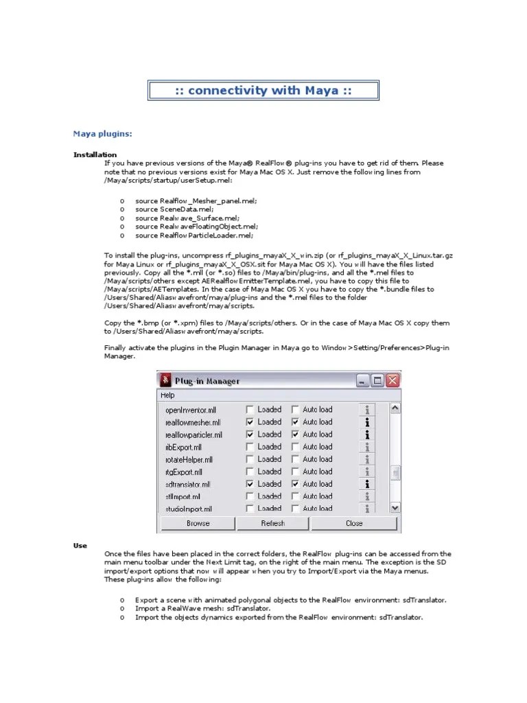 Connectivity With Maya | PDF | Autodesk Maya | Rendering (Computer ...