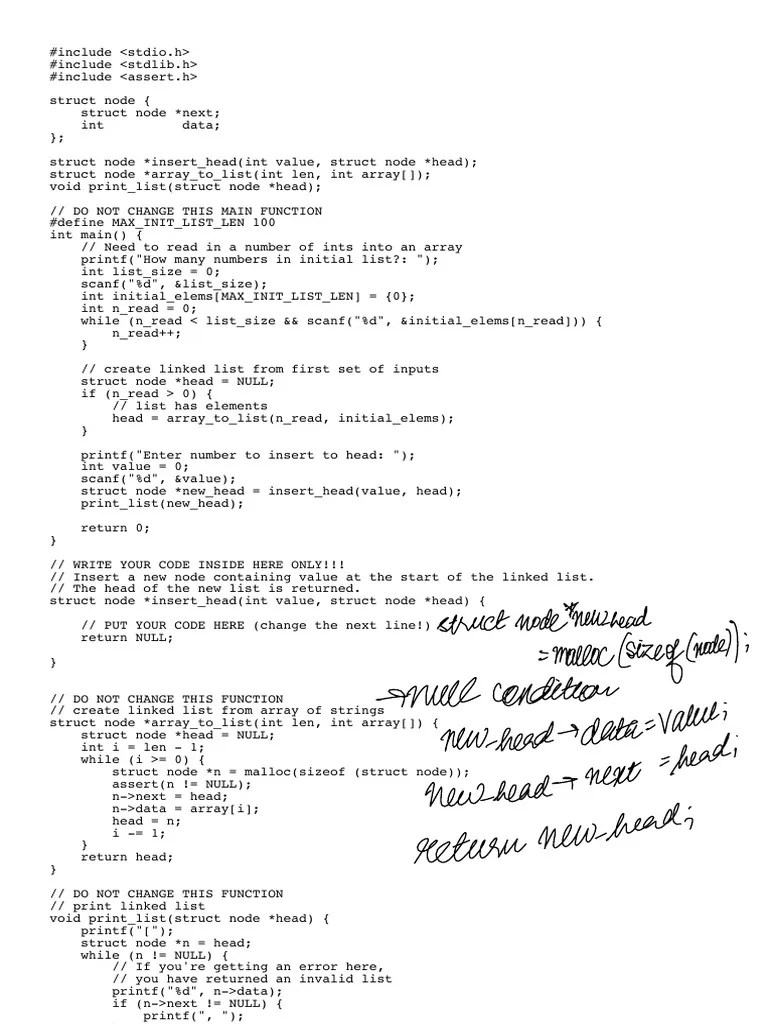 Insert Head | PDF | Programming Paradigms | Computer Science