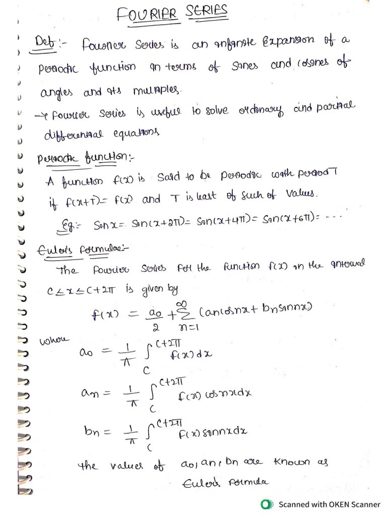 Fourier Series And Transforms | PDF