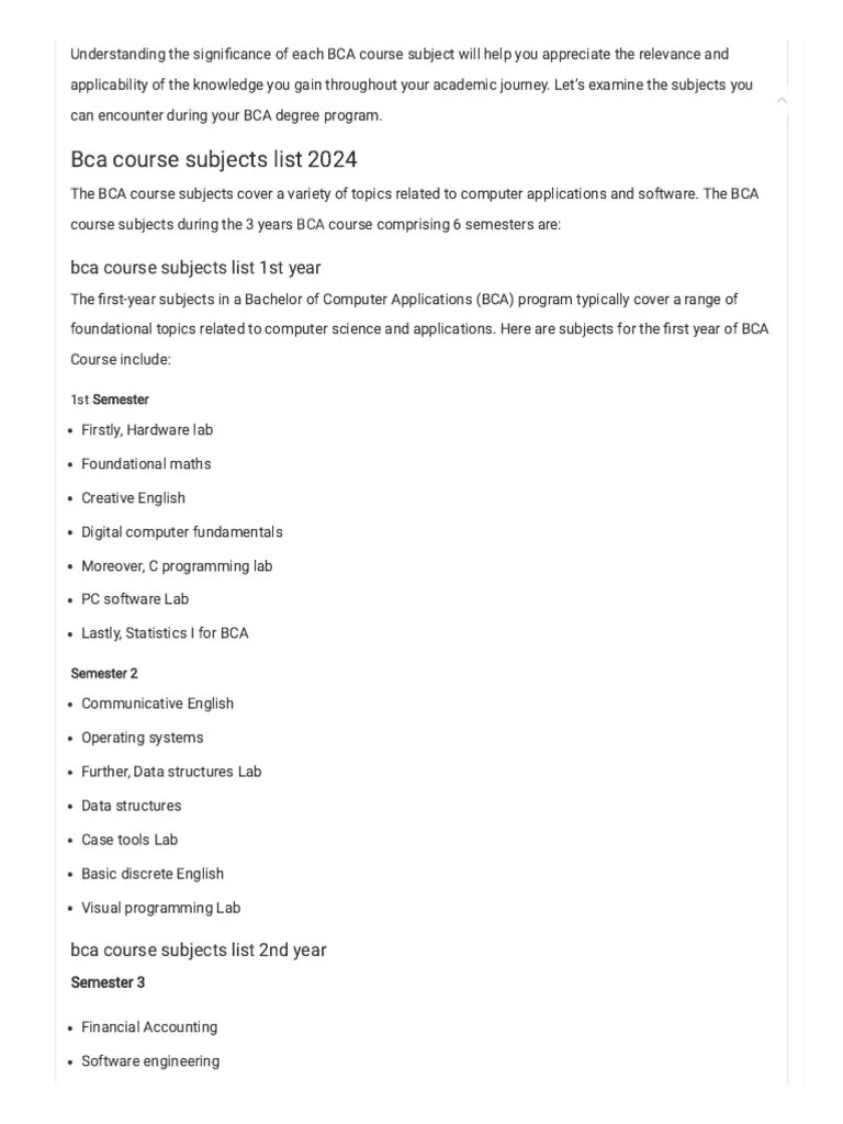 Bca | PDF | Computer Programming | Databases