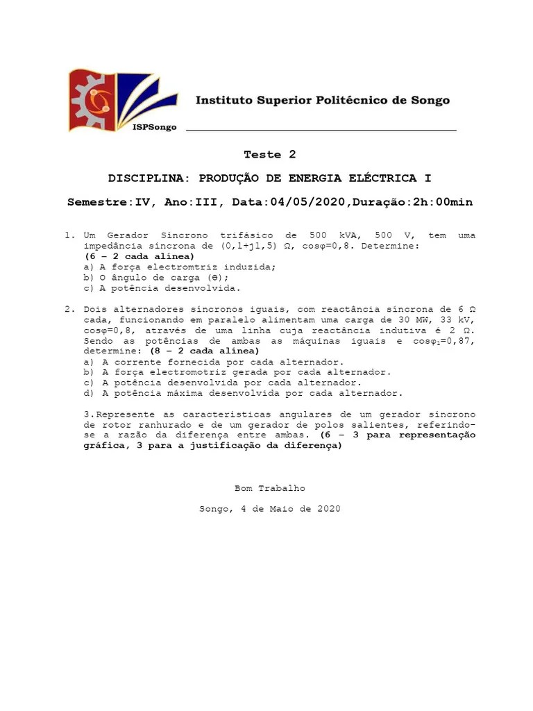 Teste 2 Pdf