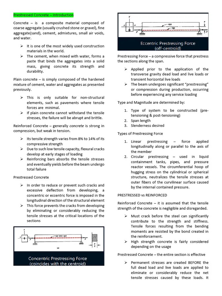 Prestressed Concrete | PDF | Prestressed Concrete | Concrete