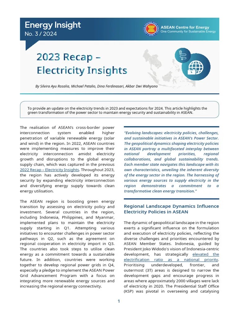 2023 Recap – Electricity Insights | PDF | Renewable Energy ...
