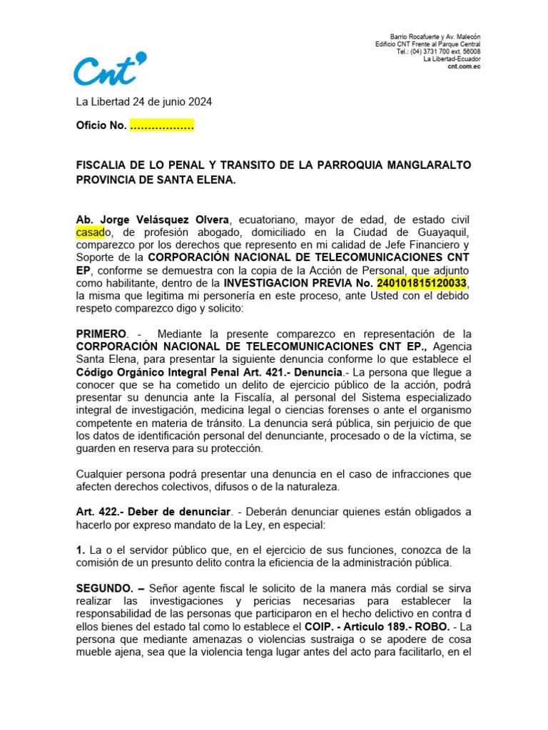 Denuncia Robo | Descargar Gratis PDF | Robo | Castigos