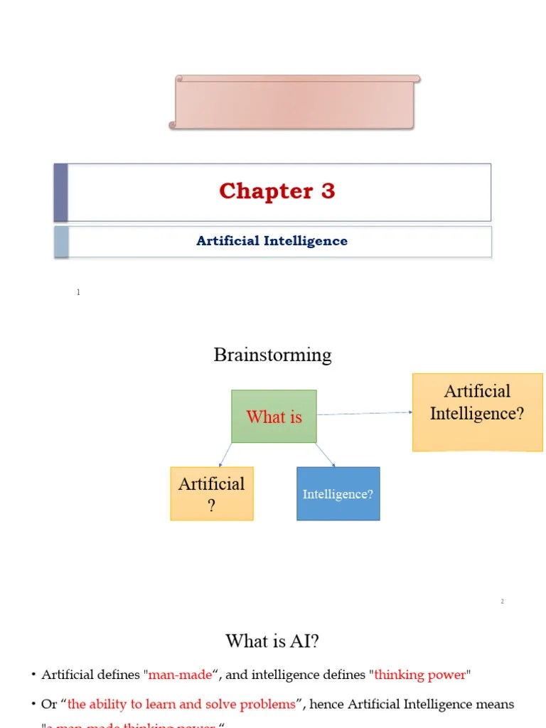 Chapter 3 - Artificial Intelligence | PDF | Artificial Intelligence ...
