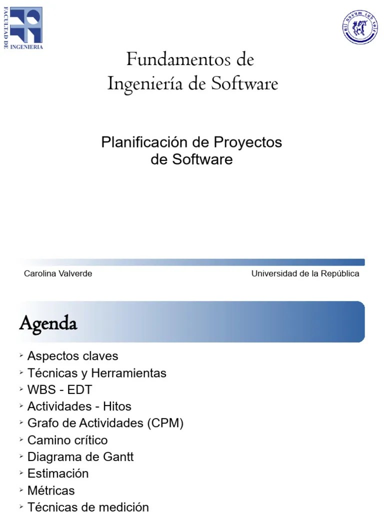 FIS - Teórico7-Planificación De Proyectos SW - V1 | PDF | Software ...