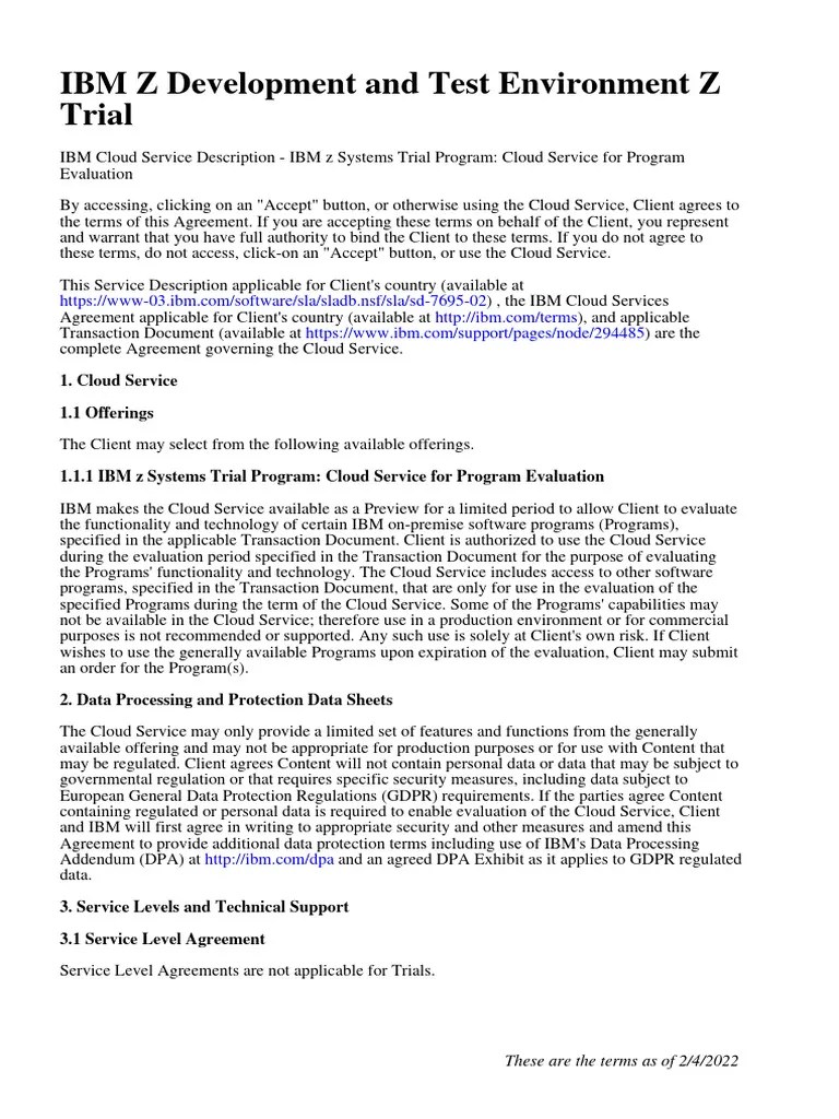 IBM Z Development And Test Environment Z Trial | PDF | Cloud Computing ...