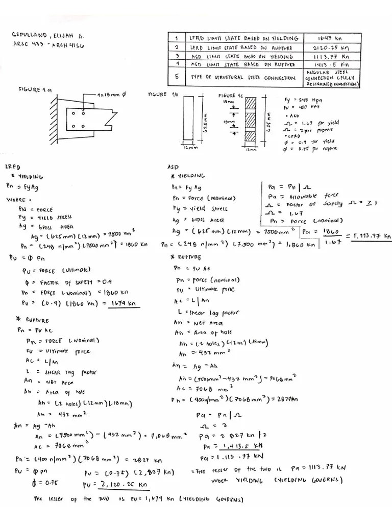 Assignment 4.1 Steel Design | PDF