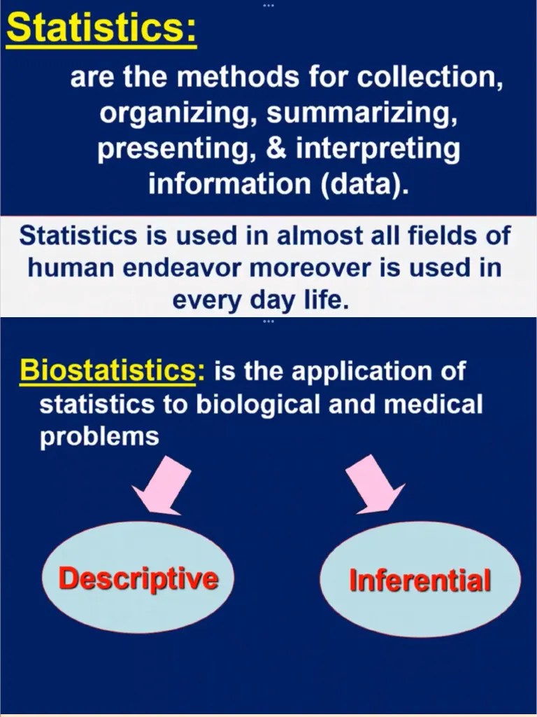 L1 Biostatistics | PDF