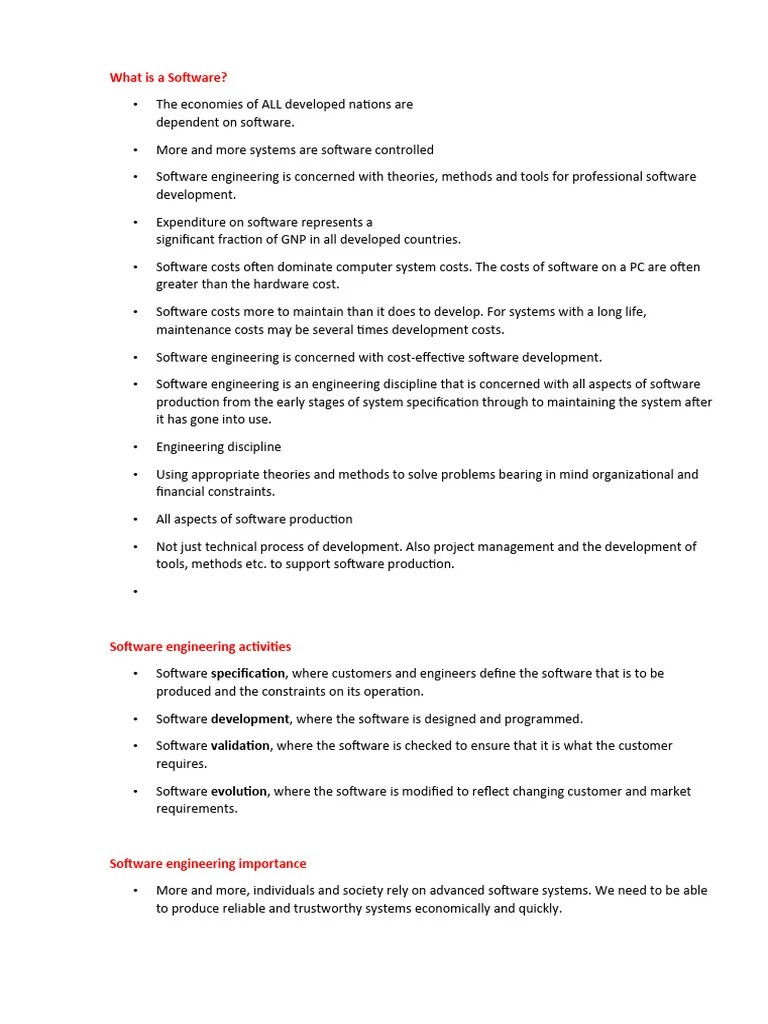 Software Engineering - Topics | PDF | Scrum (Software Development ...
