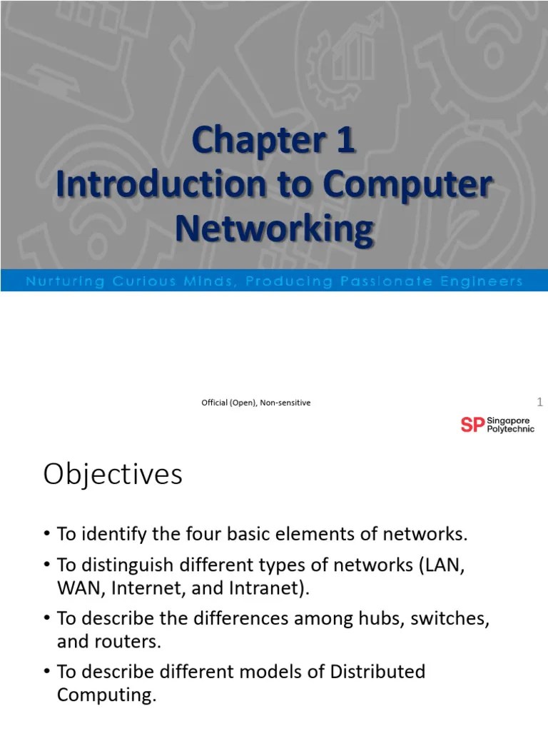 Chapter 1 - Introduction To Computer Networking - 2022 | PDF | Computer ...