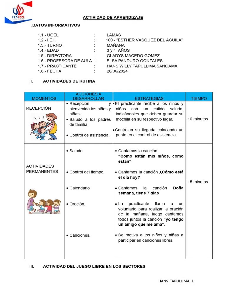 Sesion De Aprendizaje Hans 26-06-2024 | PDF | Evaluación | Conceptos ...