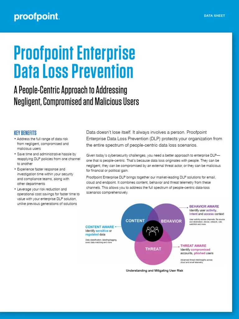 Datasheet - Enterprise Data Loss Prevention | PDF | Computer Security ...