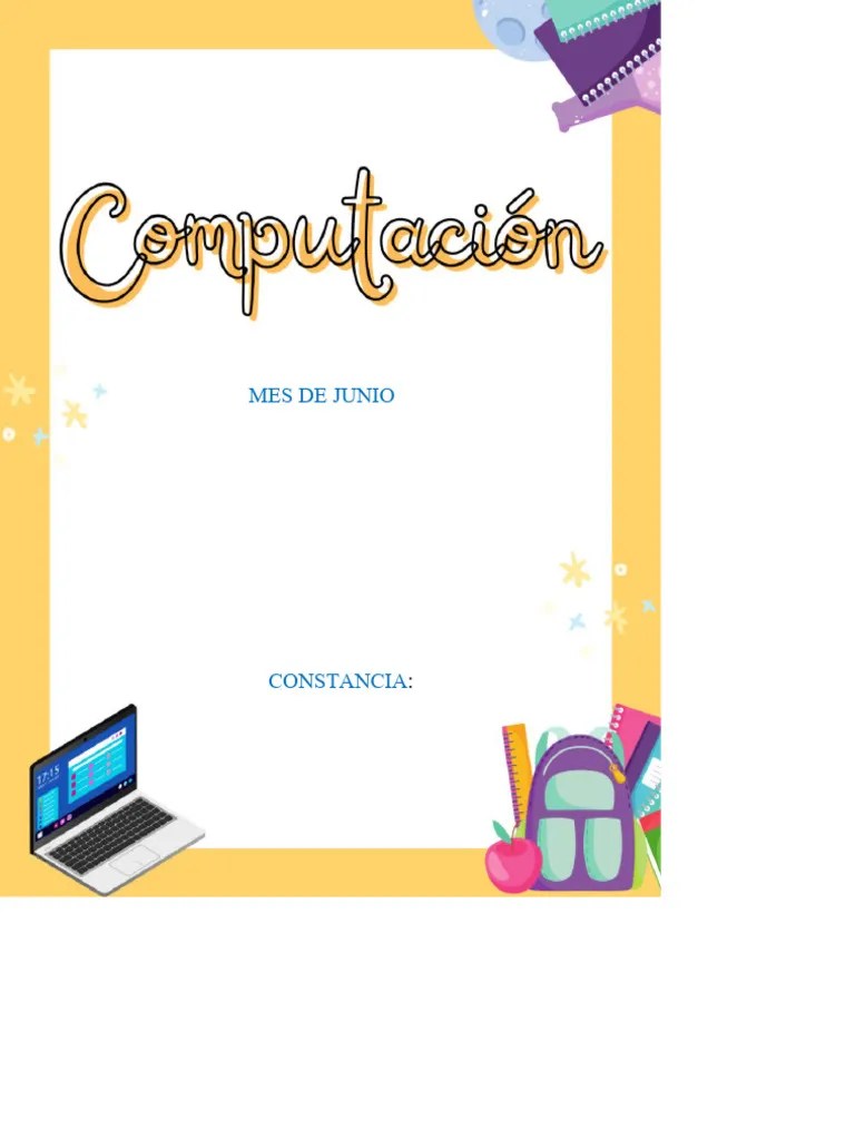 Caratula-de-computacion-para-imprimir | PDF