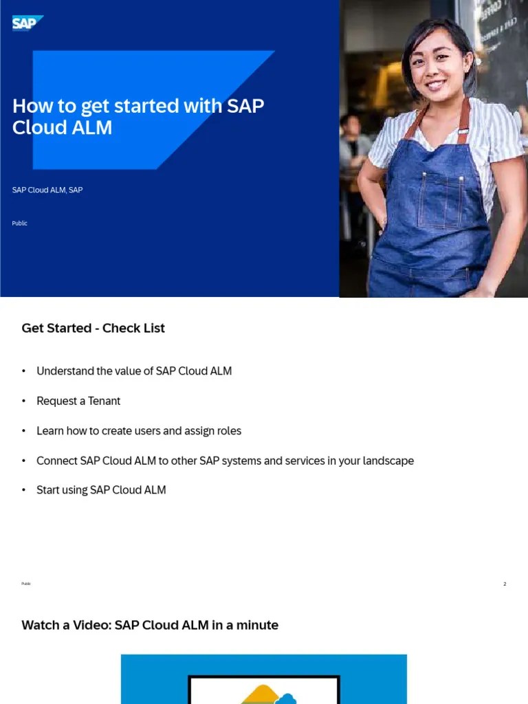 How To Get Started With SAP Cloud ALM | PDF | Cloud Computing ...