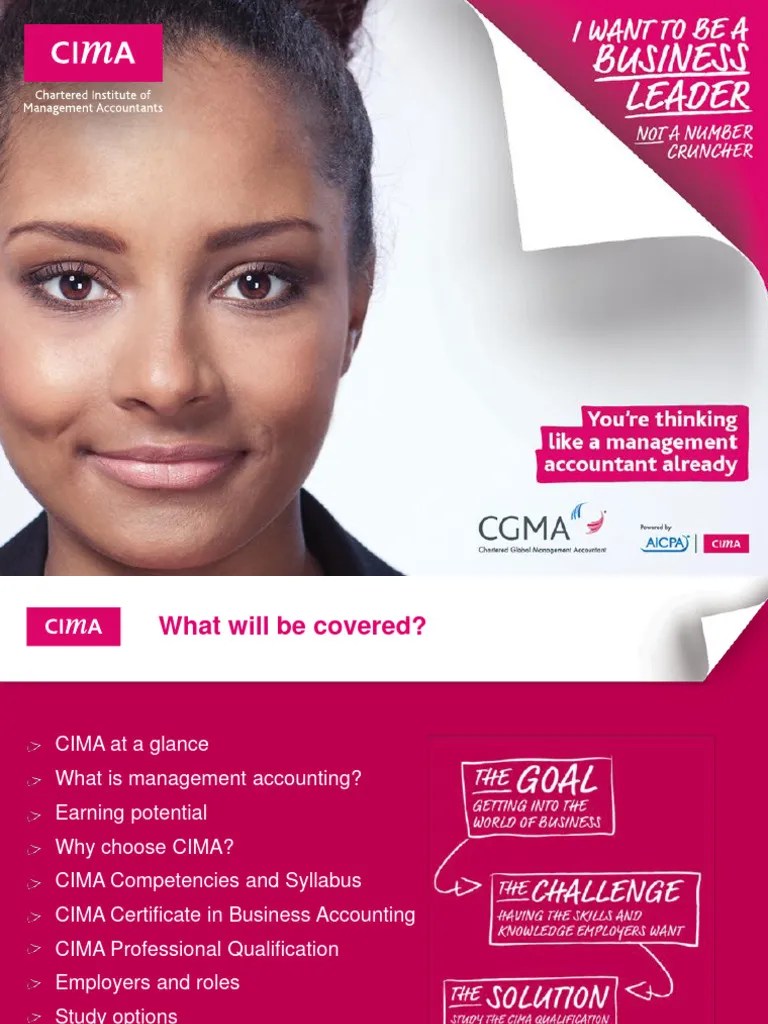 CIMA Presentation | PDF | Accounting | Management Accounting