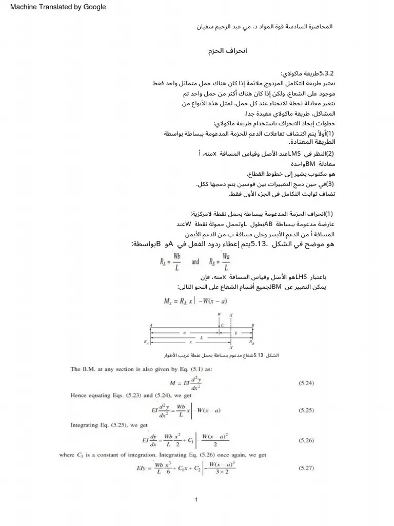 4.2 DEFLECTION OF BEAMS2 | PDF