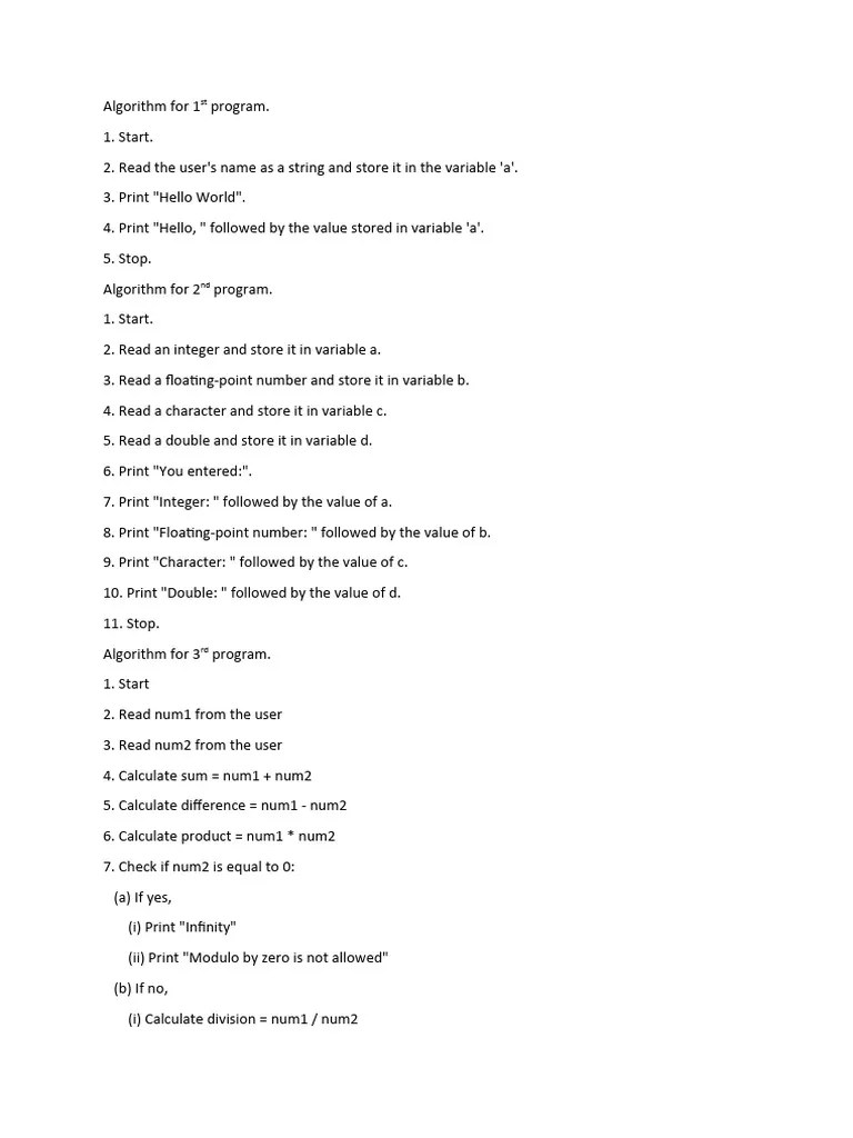 Algorithms | PDF | Arithmetic | Mathematics