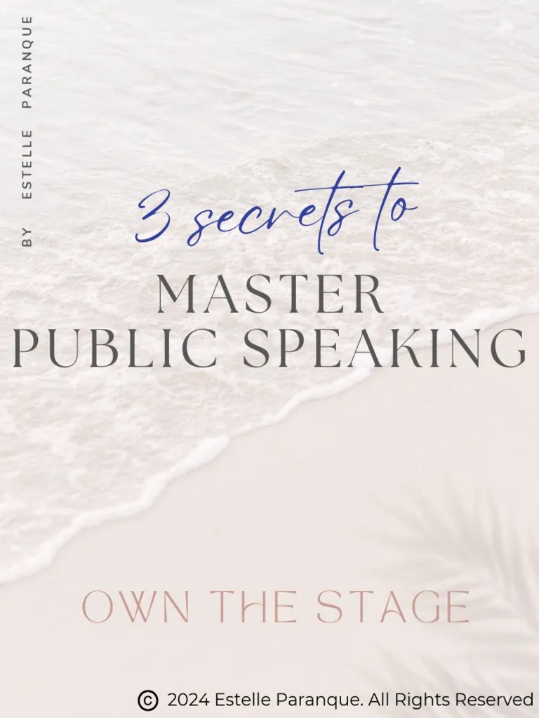 3 Secrets To Master Public Speaking | PDF | Public Speaking