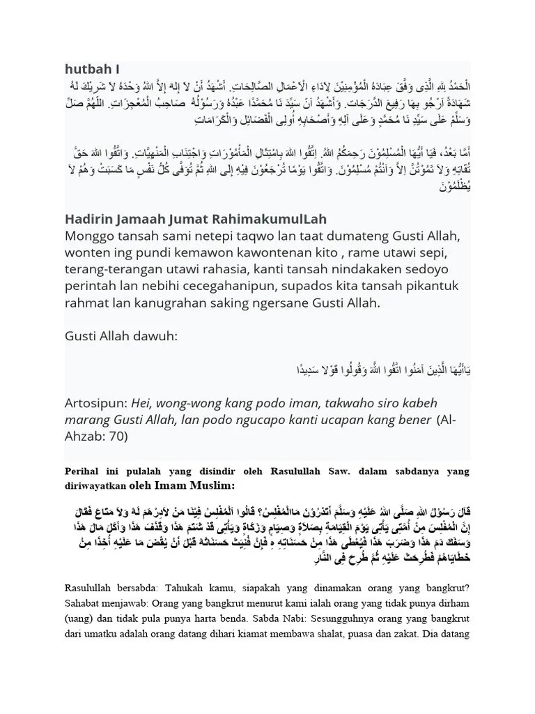 Khotbah Jumat | PDF | Agama & Spiritualitas