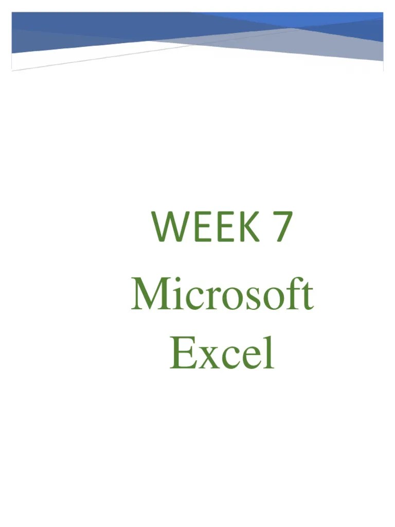 Microsoft Excel | Download Free PDF | Microsoft Excel | Spreadsheet