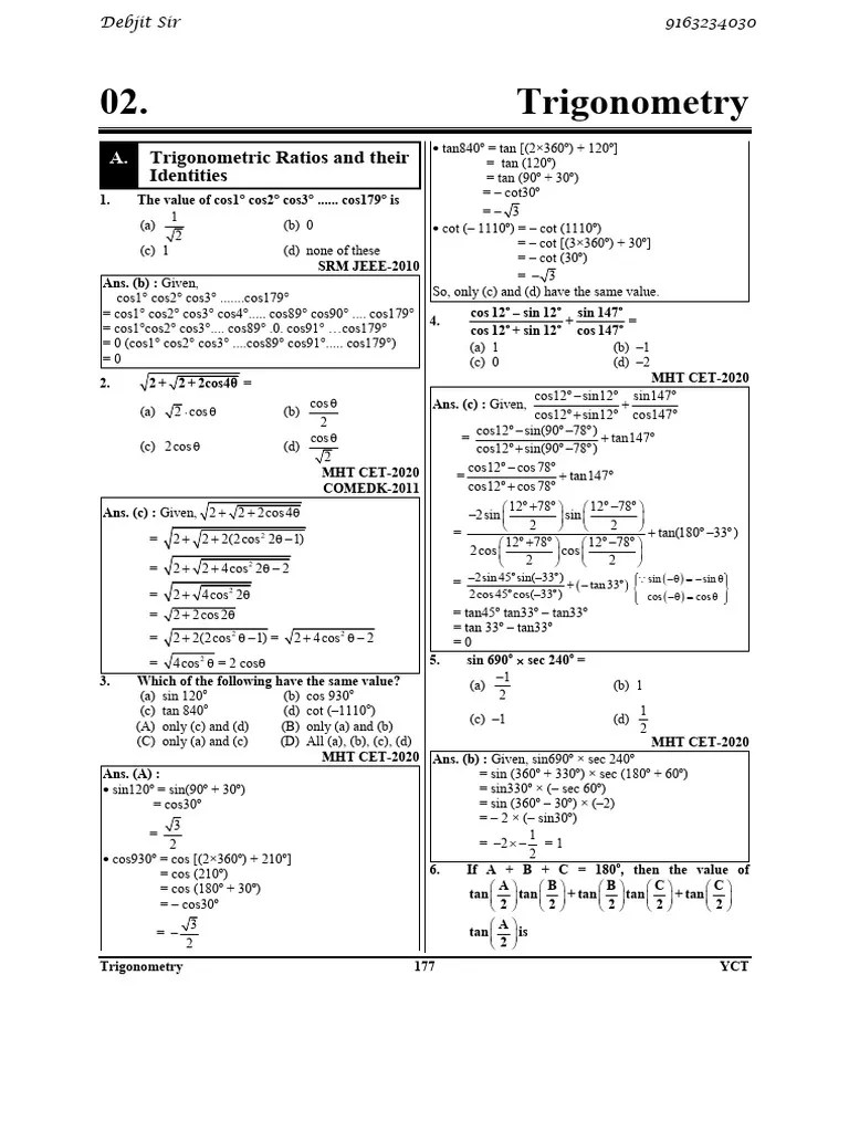 Trigonometry | PDF | Trigonometry | Euclidean Geometry