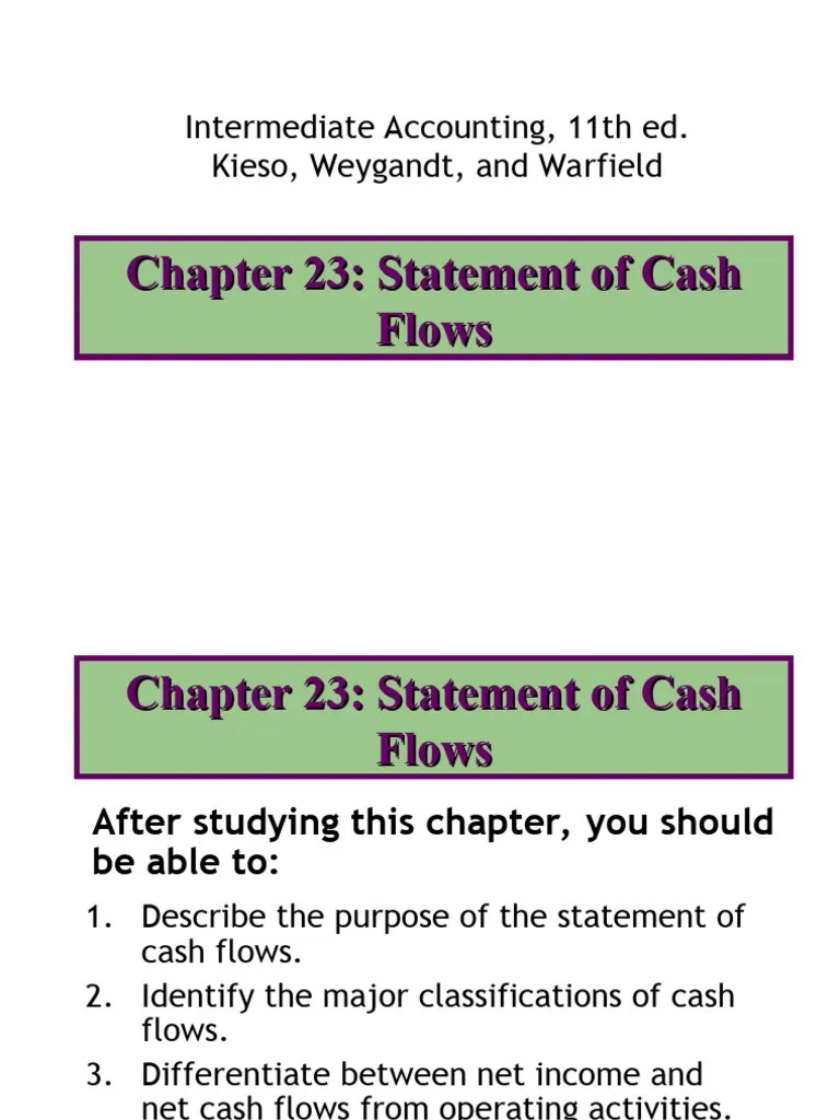CH 23 Statement Of Cash Flows Intermediate Accounting 11th Ed Kieso ...