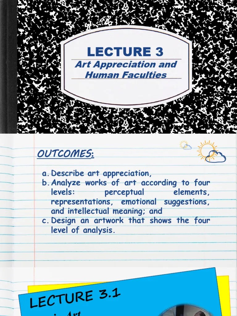 LESSON 3 - Art Appreciation Class | Download Free PDF | Senses | Perception
