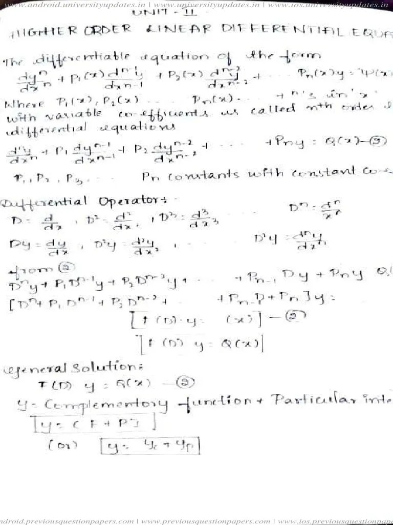 Mathematics - II Unit 2 | PDF