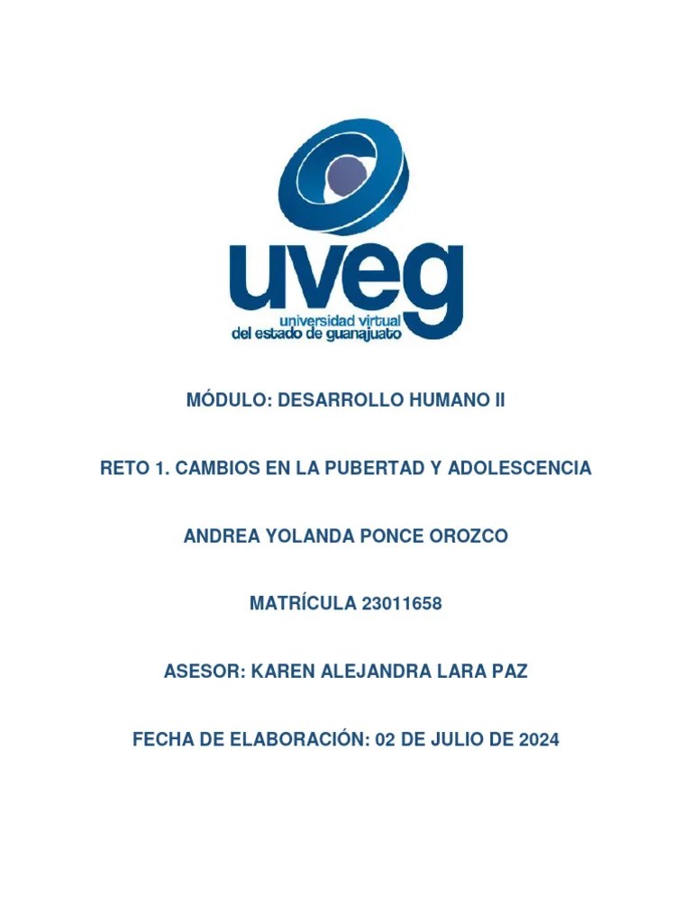 RETO 1. CAMBIOS EN LA PUBERTAD Y ADOLESCENCIA | Descargar Gratis PDF ...