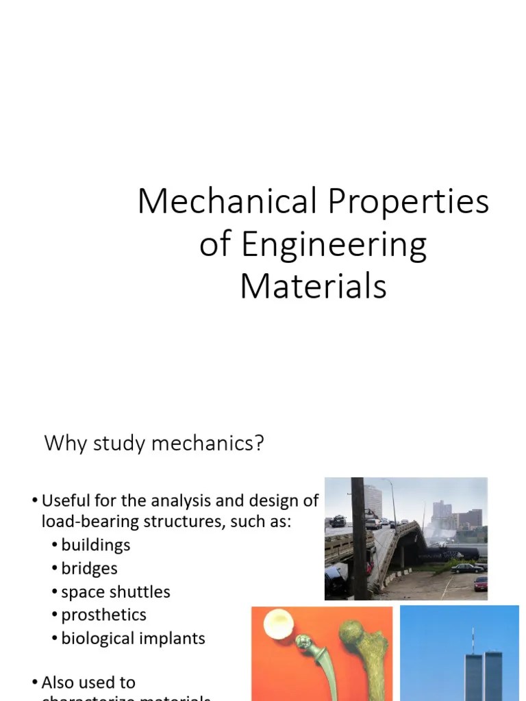 Mechanical Properties Of Engineering Materials | PDF | Deformation ...