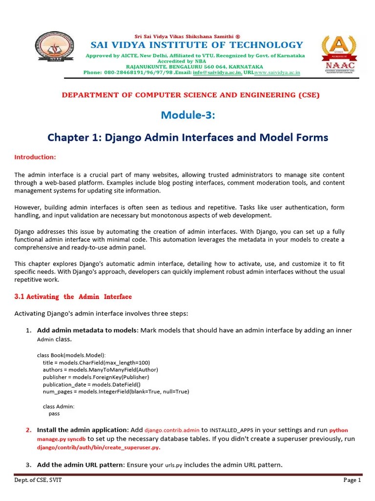 FSD Module 3 Notes | PDF | Login | Databases